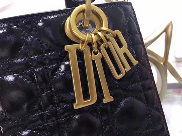 Dior Cannage Lady Bag Original Leather CD0575 Black