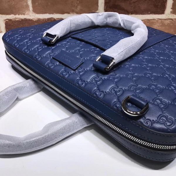 Gucci Signature leather duffle 451169 Blue