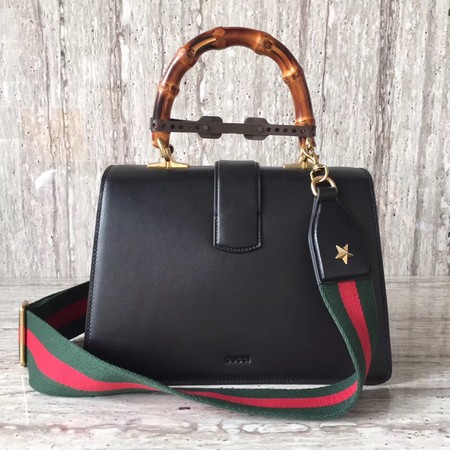 Gucci Dionysus Leather Top Handle Bag 448075 Black&Green&Red