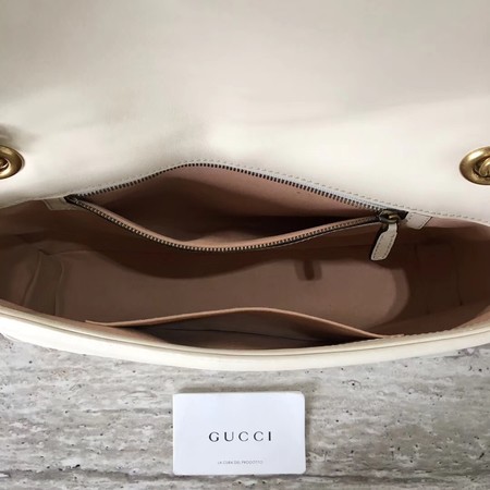 Gucci GG Marmont Matelasse Shoulder Bag 443496 OffWhite