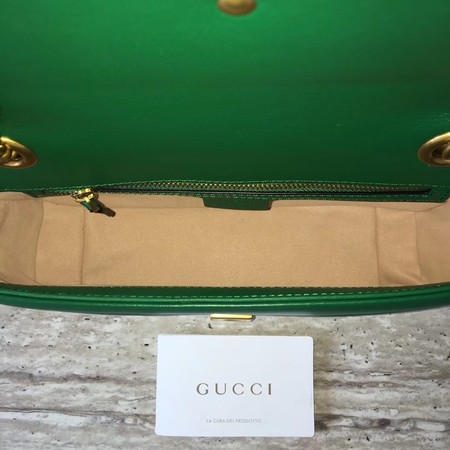 Gucci Now GG Marmont Matelasse Shoulder Bag 443496 Green