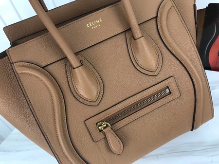 Celine Luggage Micro Tote Bag Original Leather CLY33081M Apricot