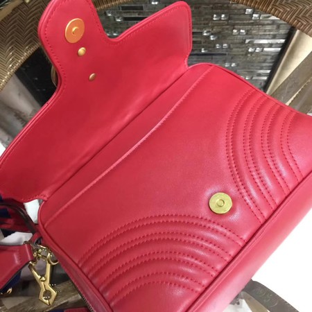 Gucci GG Marmont Small Shoulder Bag 498100 Red