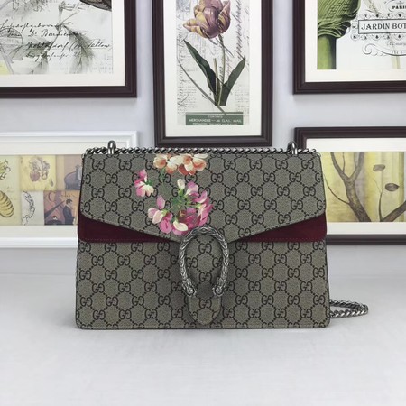 Gucci Dionysus GG Canvas Shoulder Bag 403348 Wine