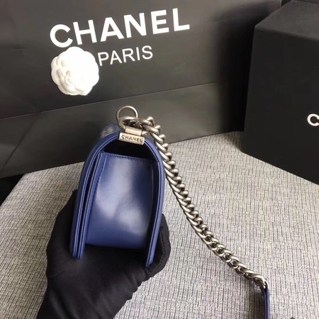 Boy Chanel Flap Shoulder Bag Sheepskin Leather A67085 Blue