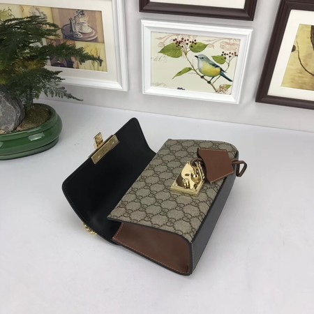 Gucci Padlock GG Supreme Shoulder Bags 409487 Black