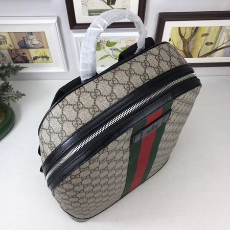 Gucci GG Supreme backpack with Web 443805 Brown