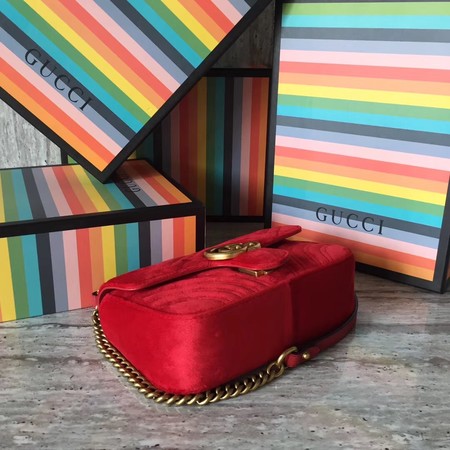 Gucci GG Marmont Mini Bag 446744 Red