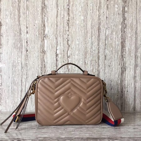 Gucci GG Marmont Small Shoulder Bag 498100 Camel