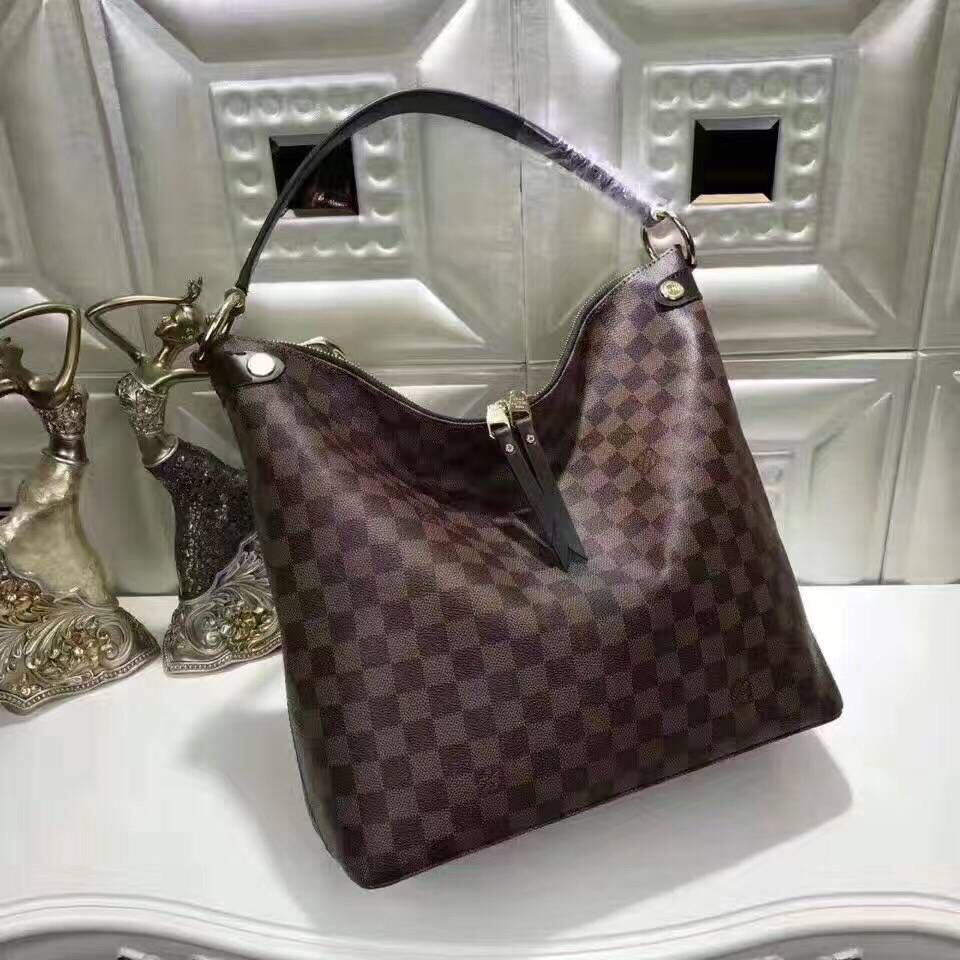 Louis Vuitton Damier Ebene Canvas DOUMO HOBO N41861