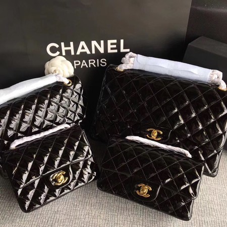 Chanel Classic Flap Bag Original Leather A1113 Black