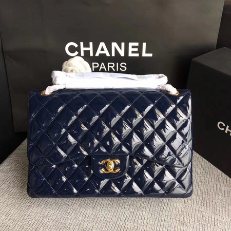 Chanel Classic Flap Bag Original Leather A1113 Royal