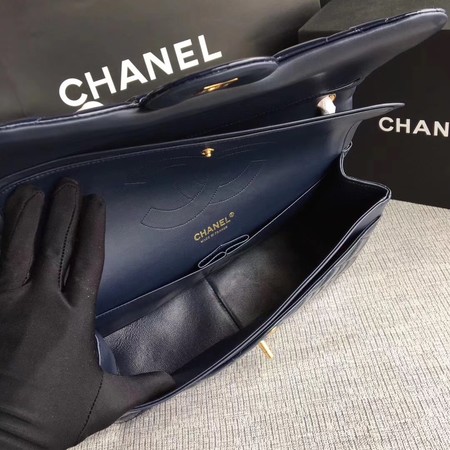 Chanel Classic Flap Bag Original Leather A1113 Royal