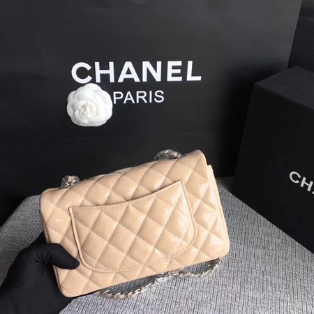 Chanel Classic Flap mini Bag Original Leather A1117 Apricot