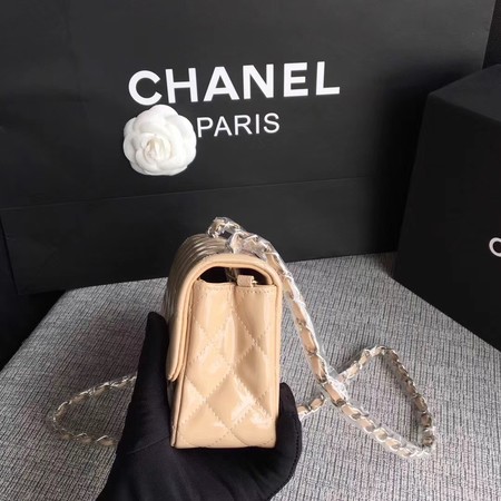 Chanel Classic Flap mini Bag Original Leather A1117 Apricot