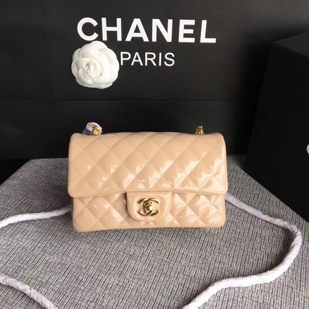 Chanel Classic Flap mini Bag Original Leather A1117 Apricot