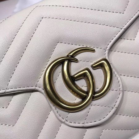 Gucci GG Marmont Matelasse mini Bag 474575 White