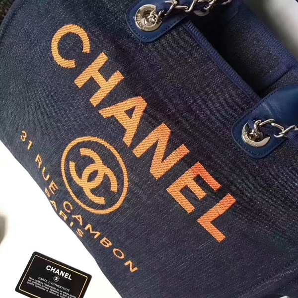 Chanel Medium Original Canvas Leather Tote Shopping Bag 66941F
