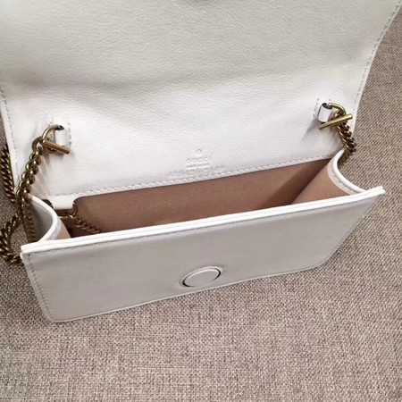 Gucci GG Marmont Mini Bag 488426 White