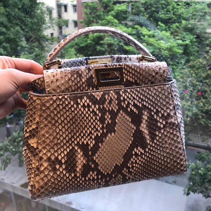 Fendi Python Leather Tote Bag 9912