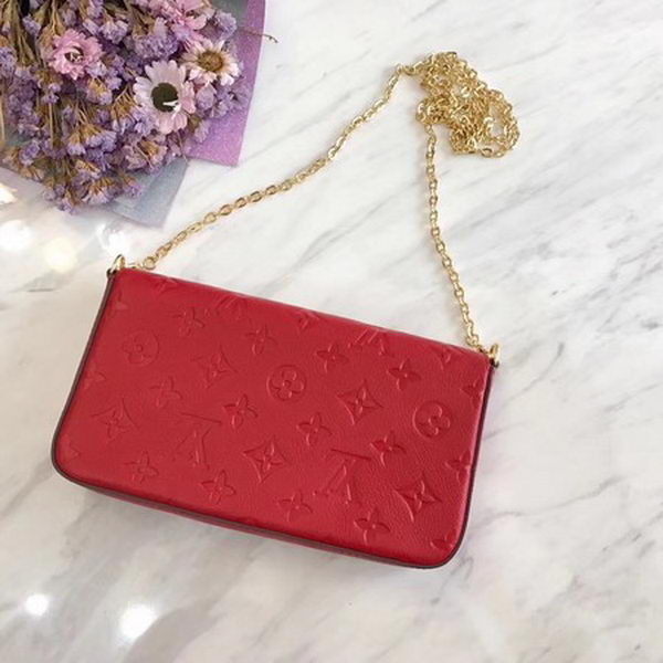 Louis Vuitton Monogram Empreinte POCHETTE FeLICIE M64064 Red