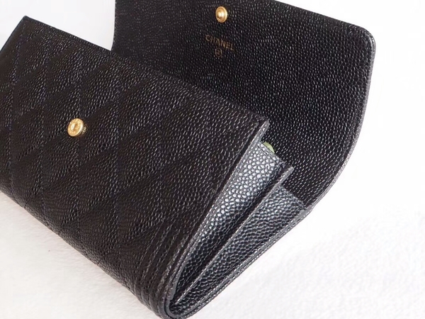 Chanel Boy Matelasse Long Wallet Calfskin Leather CHA5264 Black