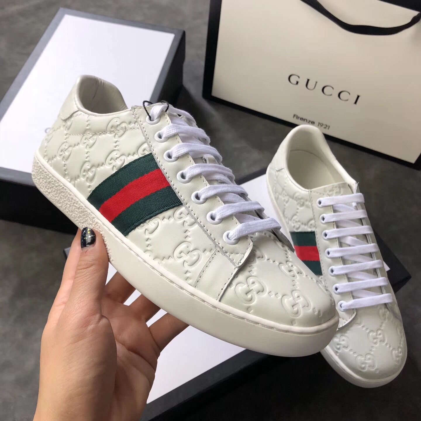 Gucci Shoes GG18208  White