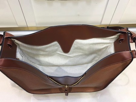 Loewe Hammock Calfskin Leather Tote Bag A9127 Brown