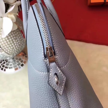 Hermes Bolide Original Leather Tote Bag B1007 Skyblue