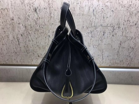 Loewe Hammock Bag Original Leather A9128 Black