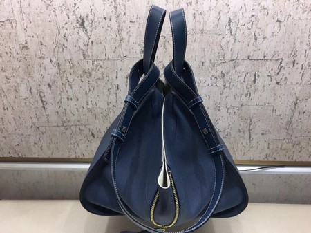 Loewe Hammock Bag Original Leather A9128 Blue