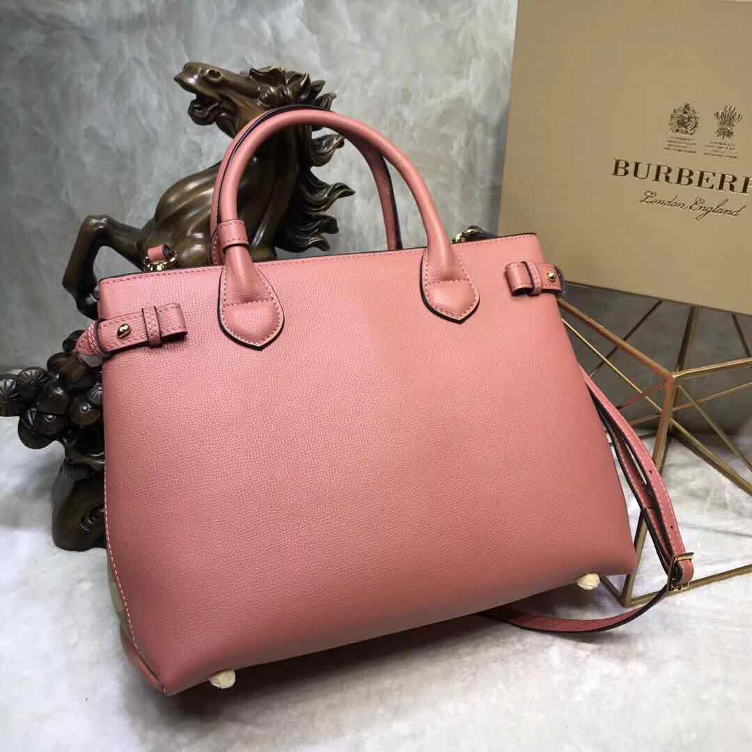 BurBerry Leather Tote Bag 5559 pink