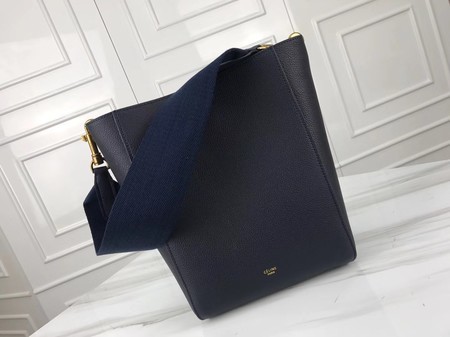 Celine Cabas Phantom Bags Original Calfskin Leather 3370 Blue