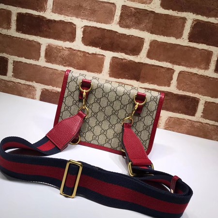 Gucci GG canvas supreme waist pack 489617 red