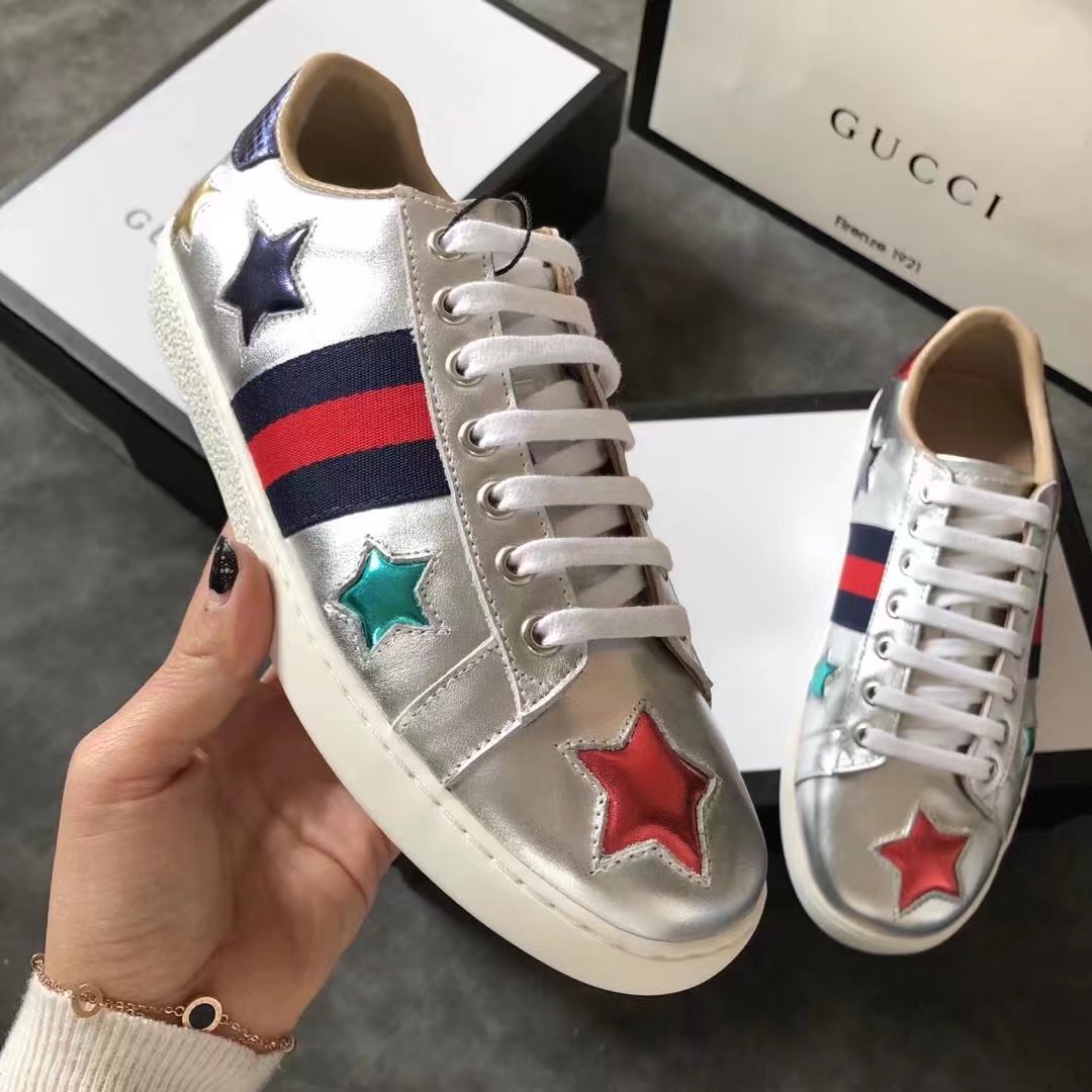 Gucci Lovers shoes GG13101 silver