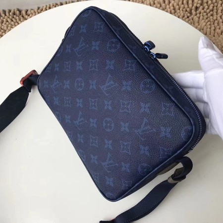 Louis Vuitton Original Monogram Canvas Original MESSENGER M43843 blue