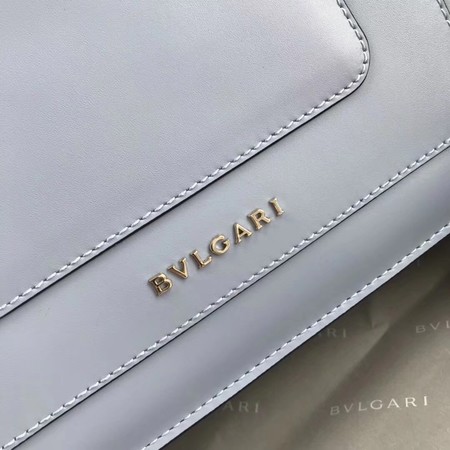 Bvlgari Original Calfskin Leather serpenti forever Shoulder Bag 97522 Light blue