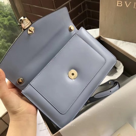 Bvlgari Original Calfskin Leather serpenti forever Shoulder Bag 97522 Light blue