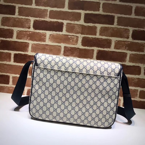 Gucci PVC GG Canvas Messenger Bag 222291 blue