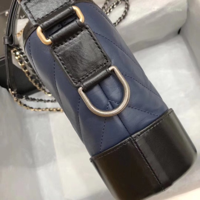 CHANEL GABRIELLE Original leather Hobo Bag A93841 blue&black