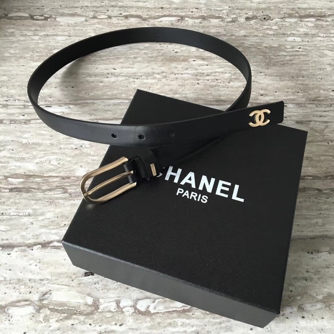 Chanel Original Calf leather Belt 56988 black