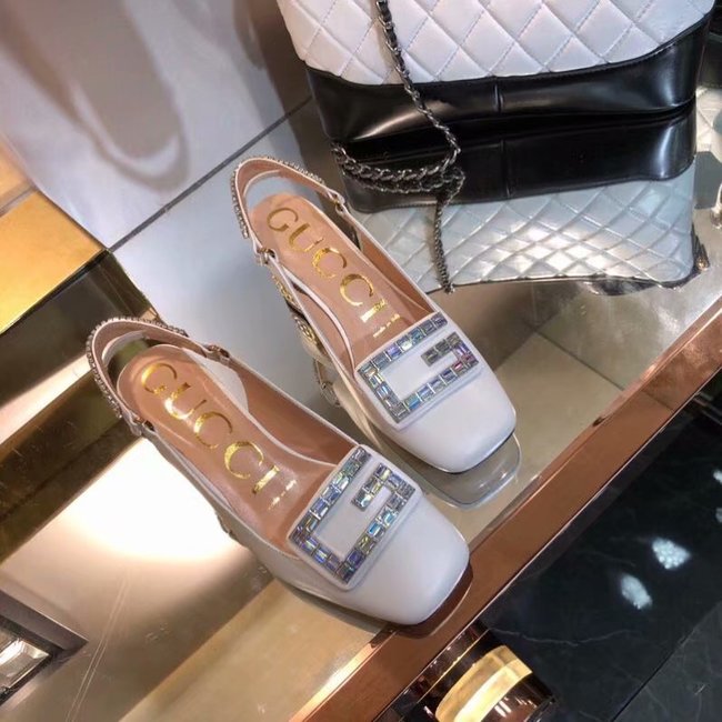 Gucci High-heeled shoes GG1376LD white Heel high 6CM