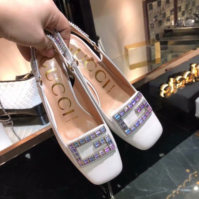 Gucci High-heeled shoes GG1376LD white Heel high 6CM