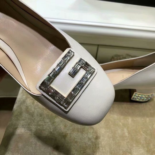 Gucci High-heeled shoes GG1378LD white Heel high 5CM