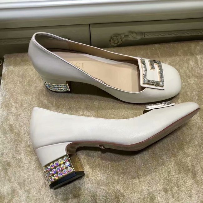 Gucci High-heeled shoes GG1378LD white Heel high 5CM