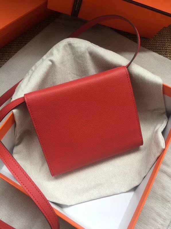 Hermes Clutch Epsom calfskin H0589 red