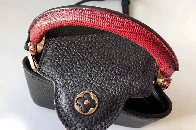 Louis Vuitton CAPUCINES MINI N94047 black&red