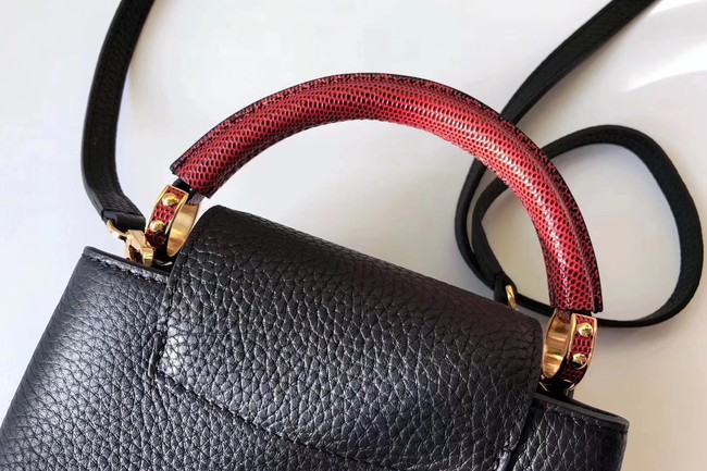 Louis Vuitton CAPUCINES MINI N94047 black&red