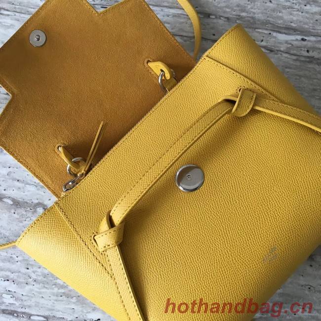 Celine NANO BELT BAG IN GRAINED CALFSKIN 99970 yellow