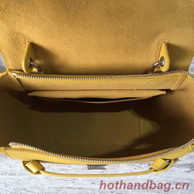 Celine mini Belt Bag Original Calf Leather A98310 yellow